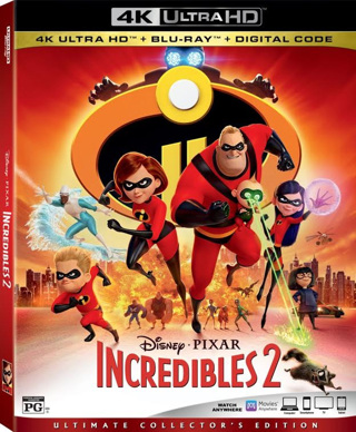 The Incredibles 2 (Digital 4K UHD Download Code Only) *Disney* *Pixar* *Holly Hunter* *Brad Bird*