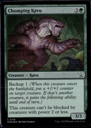 Chomping Kavu In Foil! Magic the Gathering! MTG