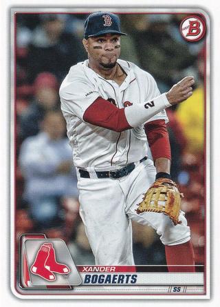 2020 Bowman 95 Xander Bogaerts Boston Red Sox Baseball Card