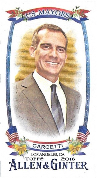  2016 Topps Allen and Ginter Mini US Mayors #USM29 Eric Garcetti