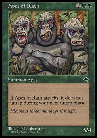 1997 Magic the Gathering Apes of Rath MTG Card