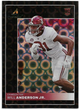 2023 PINNACLE DRAFT PICKS WILL ANDERSON JR. GREEN SCOPE REFRACTOR ROOKIE CARD