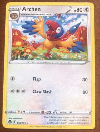 Pokemon Trading Card - Archen