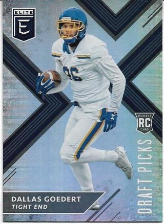 2018 ELITE DRAFT PICKS DALLAS GOEDERT HOLO ROOKIE CARD