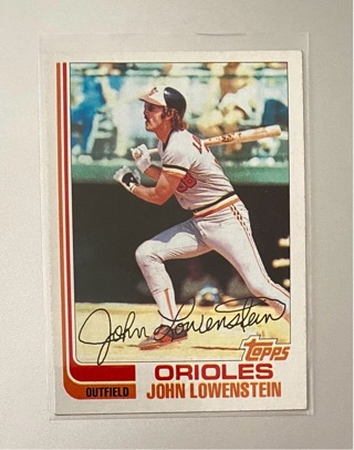 John Lowenstein 1982 Topps