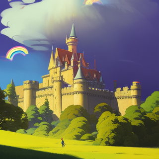 Listia Digital Collectible: Rainbow over the castle