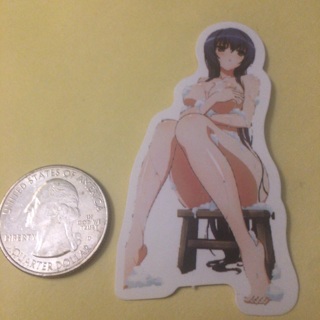 Anime Girl Sticker Read description before bidding 