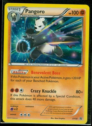 Pokemon Pangoro XY50 Cosmos Holo Black Star Promo Rare 