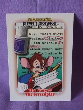 An American Tail Trading Card #135