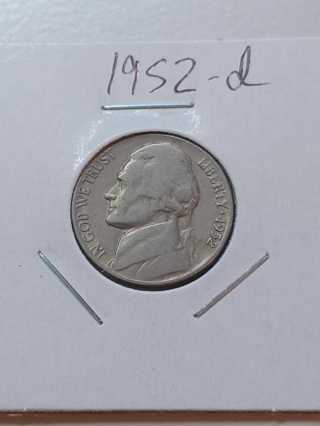 1952-D Jefferson Nickel! 18