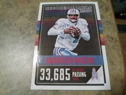 2017 PANINI CLASSICS RECORD BREAKERS WARREN MOON HOUSTON OILERS FOOTBALL CARD# 23