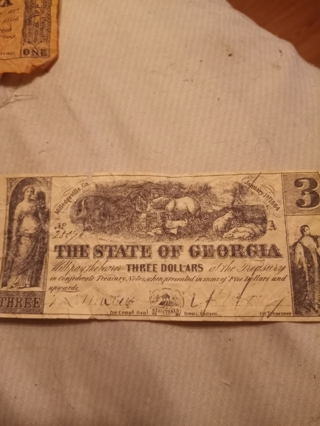 The State of Georgia $3 January  1st,1864