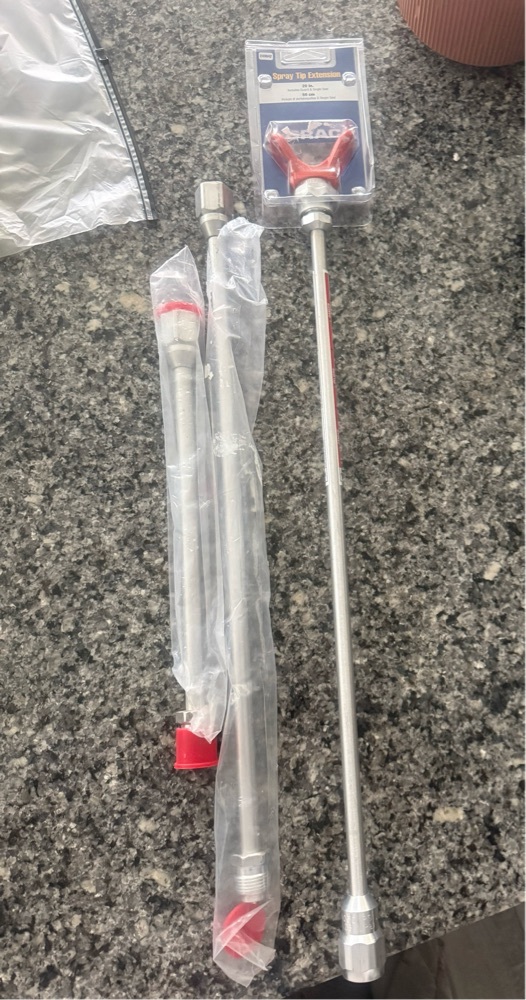 FREE:  New Professional Paint Sprayer Extension Wands, Filters, Strainers, Roller