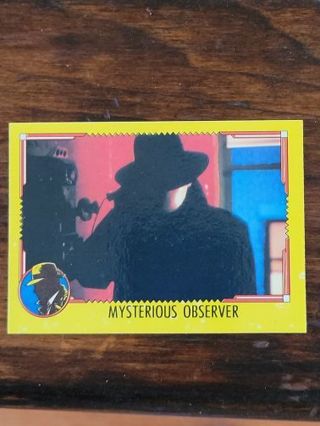 1990 Dick Tracy trading card.