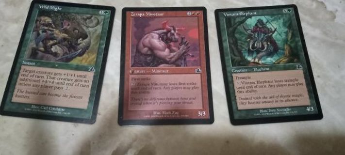 3 mtg vintage cards