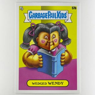 2022 Topps GPK Book Worms Wedged Wendy 57b Sticker Card Parody