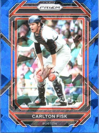 2023 Panini Prizm Carlton Fisk Blue Ice