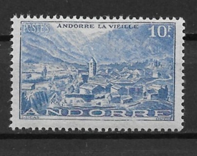 1946 Andorra (French) Sc99 10F Old Andorra MH