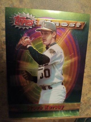 1994 TOPPS FINEST STEVE KARSAY OAKLAND ATHLETICS BASEBALL CARD# 438