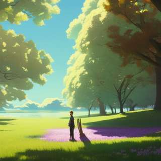 Listia Digital Collectible: Purple field of beauty in the trees