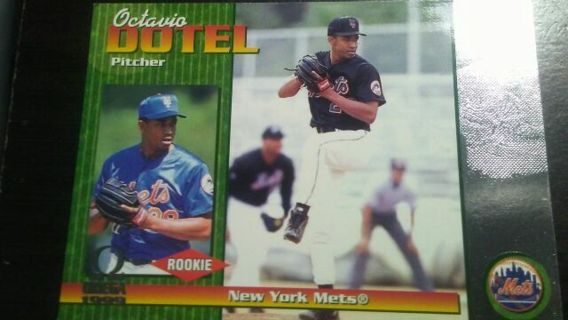 1999 PACIFIC OMEGA ROOKIE OCTAVIO DOTEL NEW YORK METS BASEBALL CARD# 152