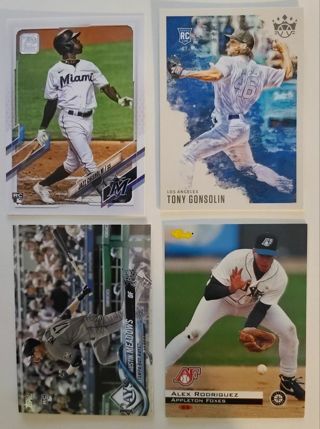 4 mlb rookie cards