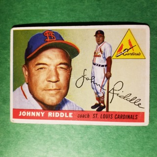 1955 - TOPPS BASEBALL CARD NO. 98 - JOHNNY RIDDLE - CARDINALS