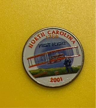 * 2001-P U.S. Colorized State Quarter - North Carolina