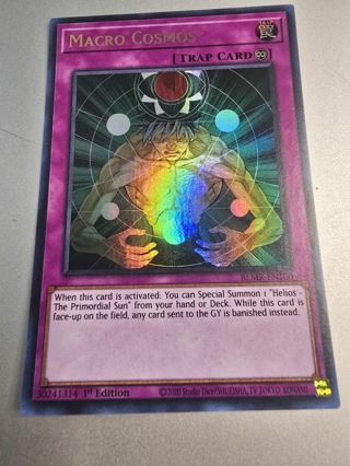 Yugioh Macro Cosmos holo rare card BLMR-EN100