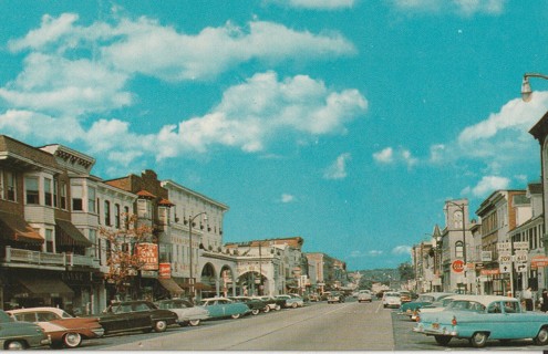 Vintage Unused Postcard: GIN: Gateway to the Poconos, Stroudsburg, pa