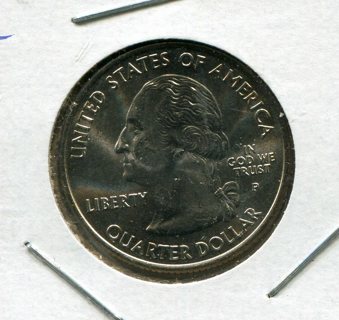 2008 P Hawaii State Quarter Error-Die Chips-B.U.