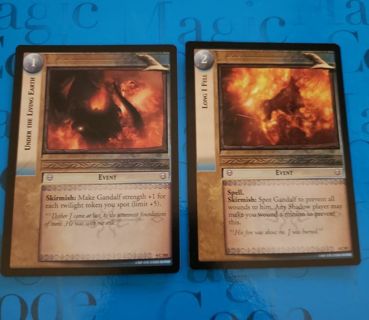 2 Lord of The Rings CCG Two Towers 1st Edition Decipher Gandalf