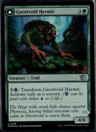 Gnottvold Hermit In Foil! Magic the Gathering! MTG