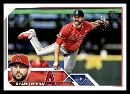 2023 Topps #375 Ryan Tepera Los Angeles Angels Baseball Card