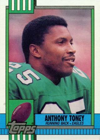 Tradingcard - NFL - 1990 Topps #90 - Anthony Toney VAR - Philadelphia Eagles 