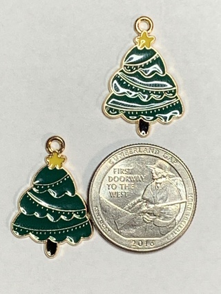 CHRISTMAS CHARMS~#6~SET OF 2 CHARMS~SET 2~FREE SHIPPING!