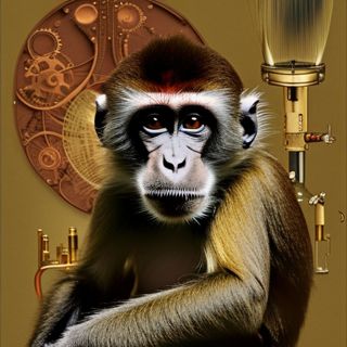 Listia Digital Collectible: [A17] Monkey Art Collection: #006