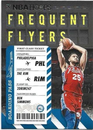 2020-21 HOOPS BEN SIMMONS FREQUENT FLYERS CARD