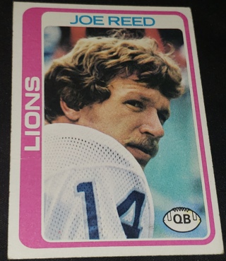 ♨️♨️ 1978 Topps Joe Reed Football card # 147 Detroit Lions ♨️♨️