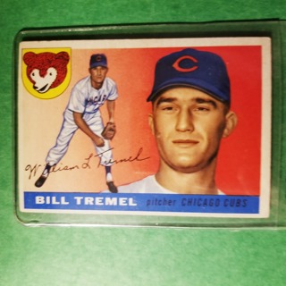 1955 - TOPPS BASEBALL CARD NO. 52 - BILL TREMEL - A'S