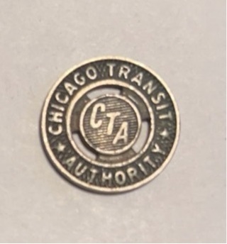 Vintage Chicago Transit Authority Surface System Token