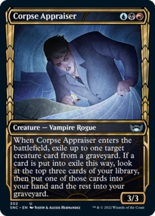 Corpse Appraiser - Foil - Showcase NM, English MTG New Capenna