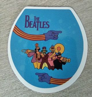 The Beatles band laptop computer sticker Xbox PS4 toolbox hard hat cooler water bottle guitar