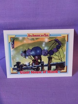 An American Tail Trading Card #130