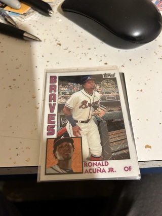 2019 topps 35th anniversary (84 design) silver pack ronald acuna jr