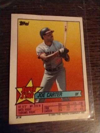 Joe Carter Mini Card