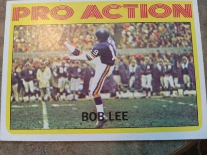 1972 TOPPS PRO ACTION B9B LEE MINNESOTA VIKINGS FOOTBALL CARD# 258