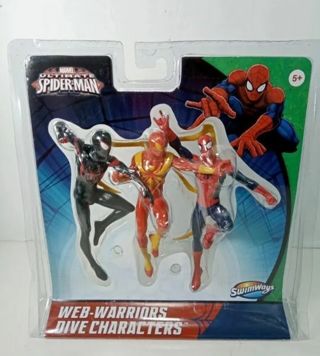 Marvel Swimways ULTIMATE SPIDER-MAN Dive Figures WEB-WARRIORS (Brand New)