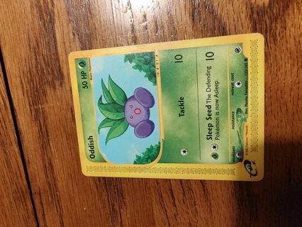 Pokemon Expedition E-Reader Set Oddish 122/165. #3