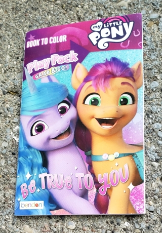 MY LITTLE PONY SMALL COLORING BOOK WITH STICKERS USE YOUR OWN CRAYONS STYLE 1